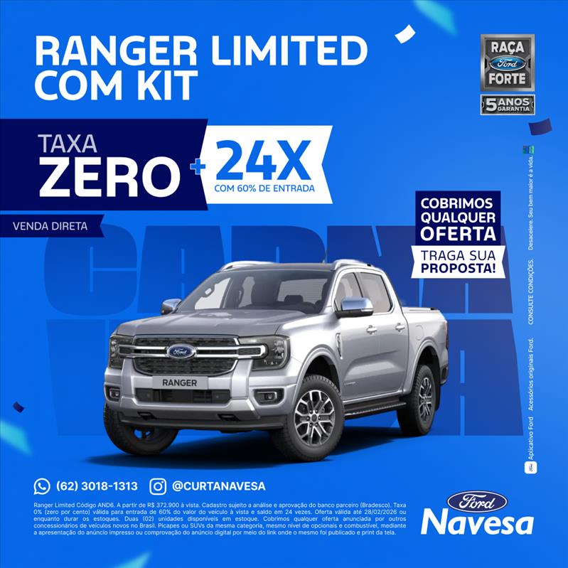  RANGER  3.0 V6 Turbo CD Limited 4X4 0