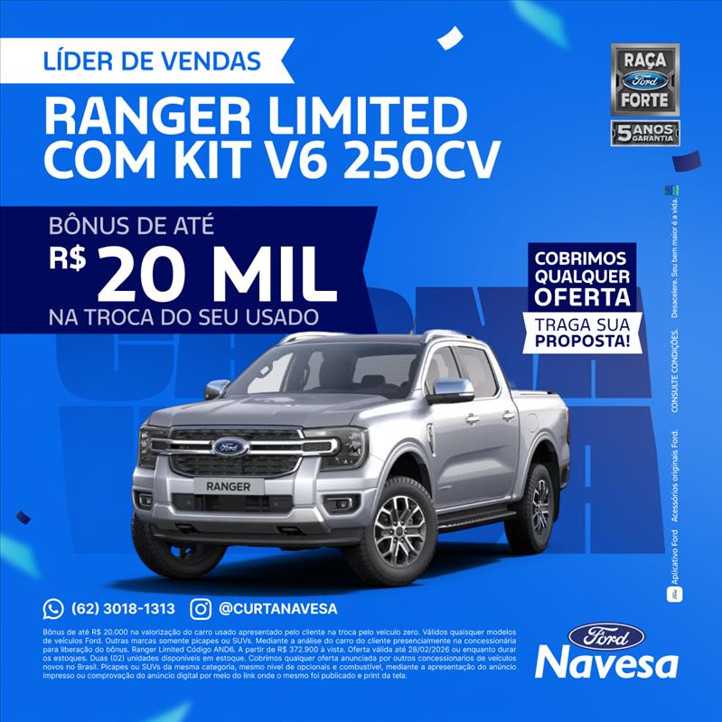  RANGER  3.0 V6 Turbo CD Limited 4X4 0
